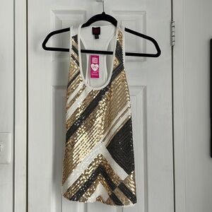 🆕2b Bebe, Sequenced Tank Top, Size XS